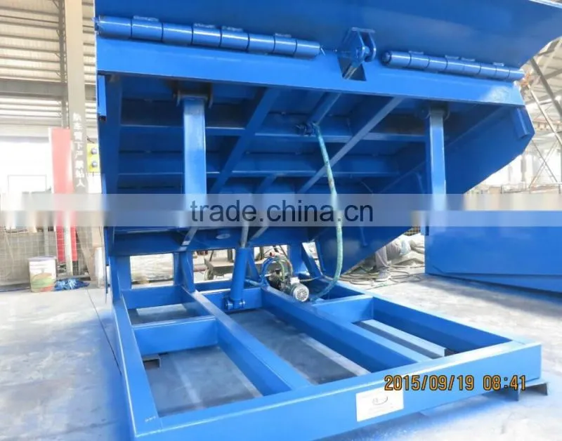 10T warehouse stationary hydraulic loading ramp