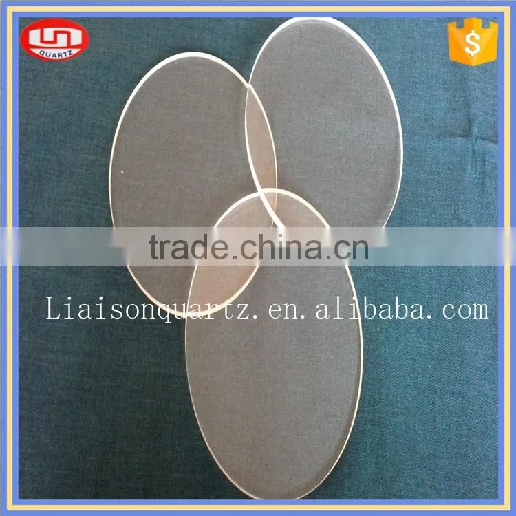 hot sale clear round silica glass plate from lianyungang