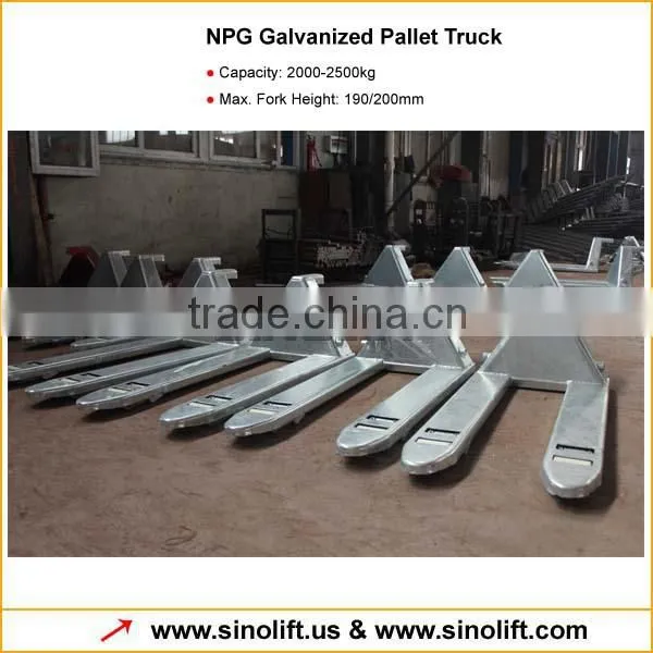 NPG Galvanized Pallet Truck with CE Certificate