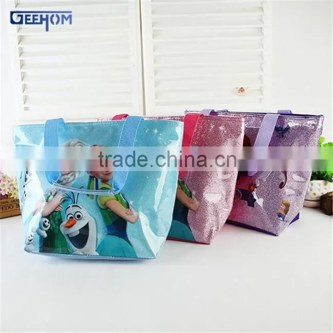 teenagers fancy pvc handbag childrens shiny pvc bag