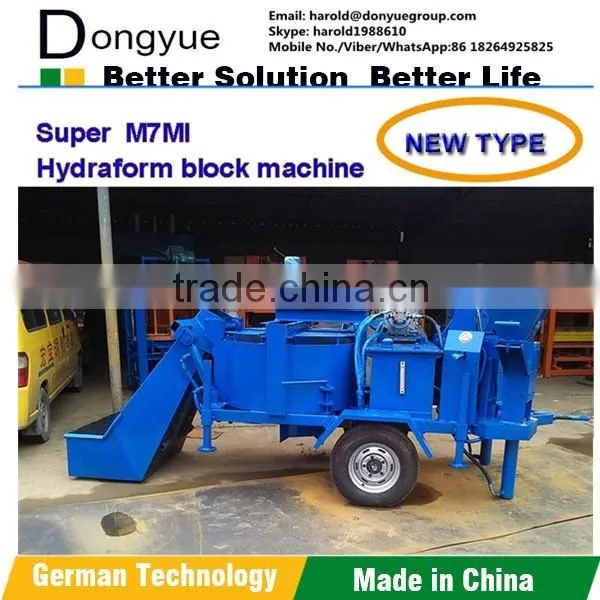 M7MI Super manual compressed earth block machine,diesel engine block and brick making machine,hydraform brick making machine