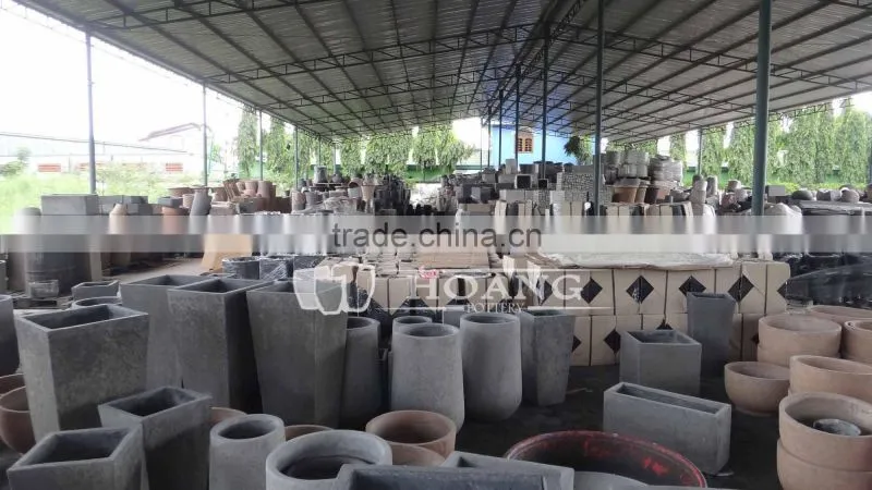 Light Cement Atlantis Outdoor Pot