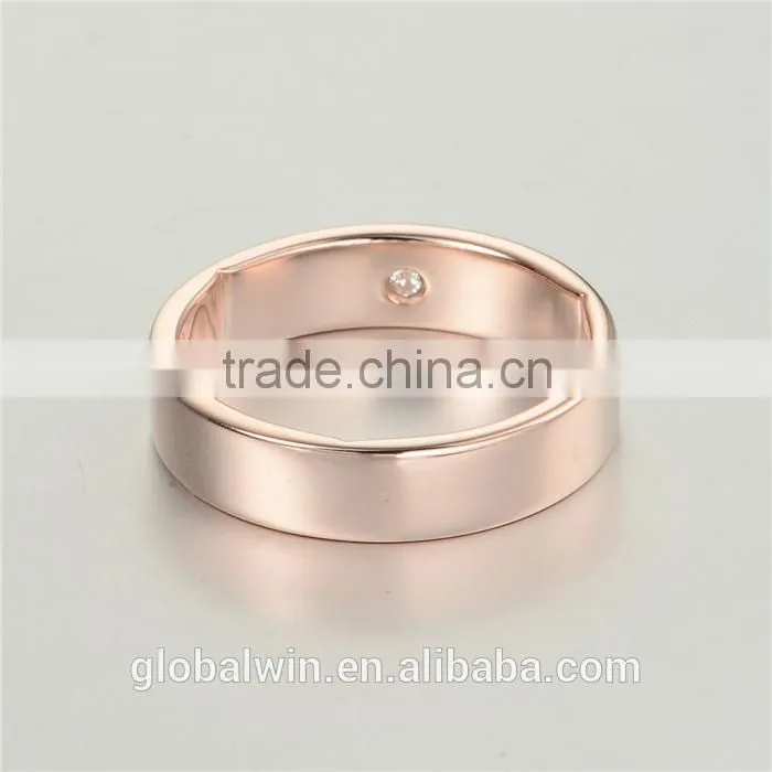 Authentic 925 Silver Simple Fashion Design Latest Gold Plated Finger Gay Men Ring