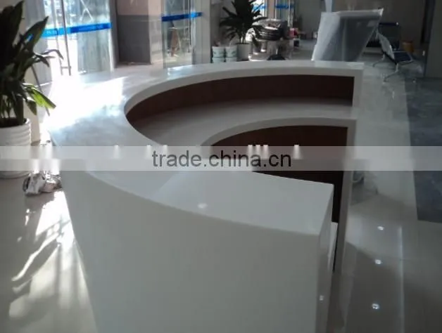 lighted reception desk/reception desk display case/desk reception