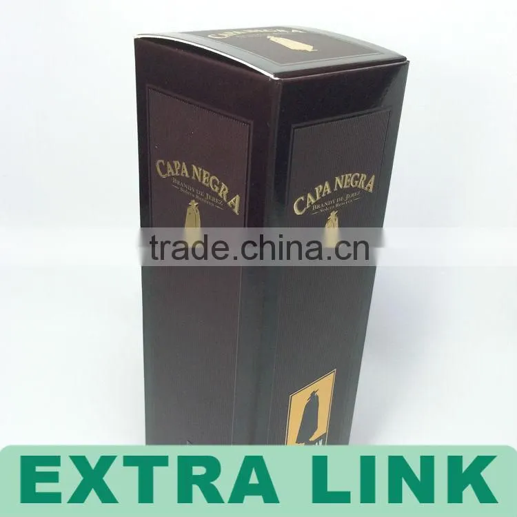 Custom Single Bottle Paper Cardboard Wine Box