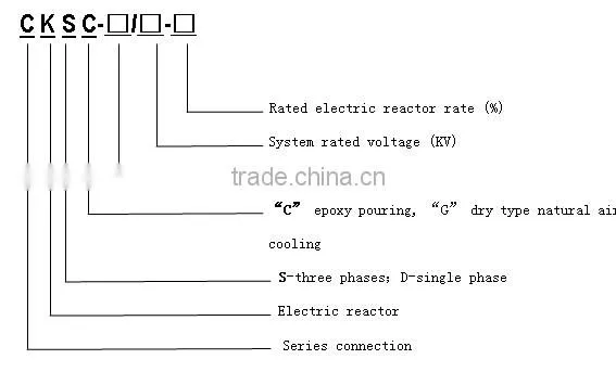 CKSC epoxy pouring three phase dry type reactor