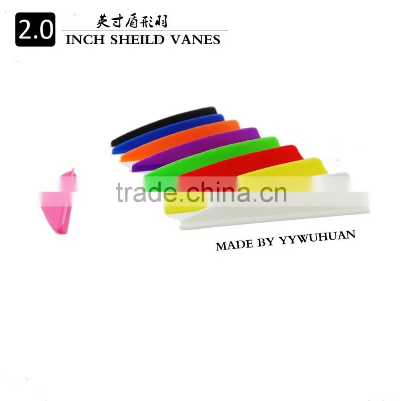 2.0inch shield arrow vane, fletching for carbon fiberglass aluminum arrow feather