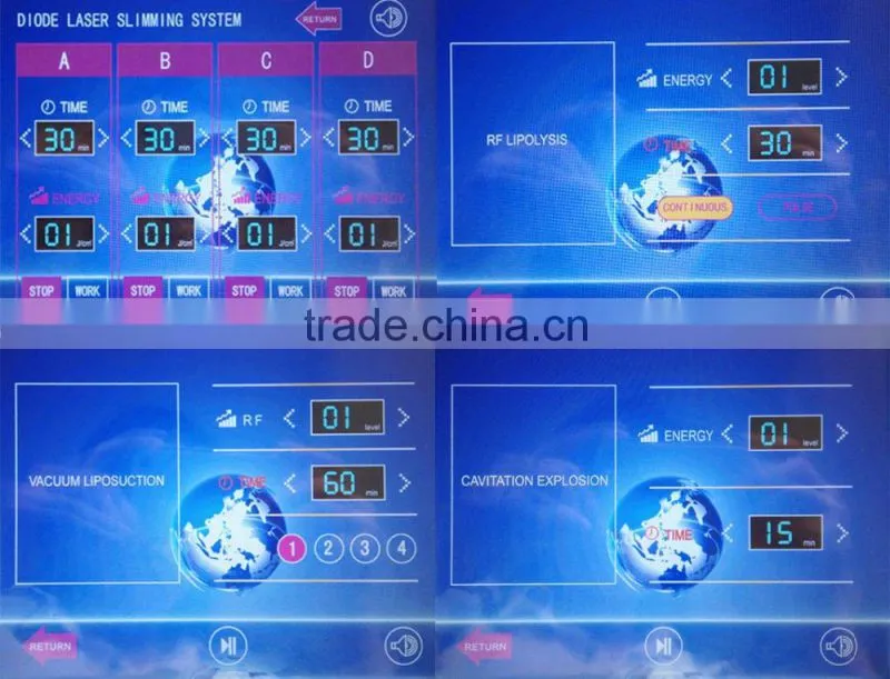 portable vacuum cavitation rf machine salon beauty equipment