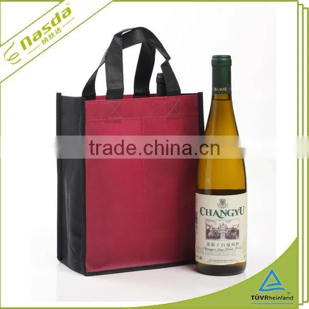 super fashion wine bag for sale,non woven wine bag with logo,high quality non woven bag for wine