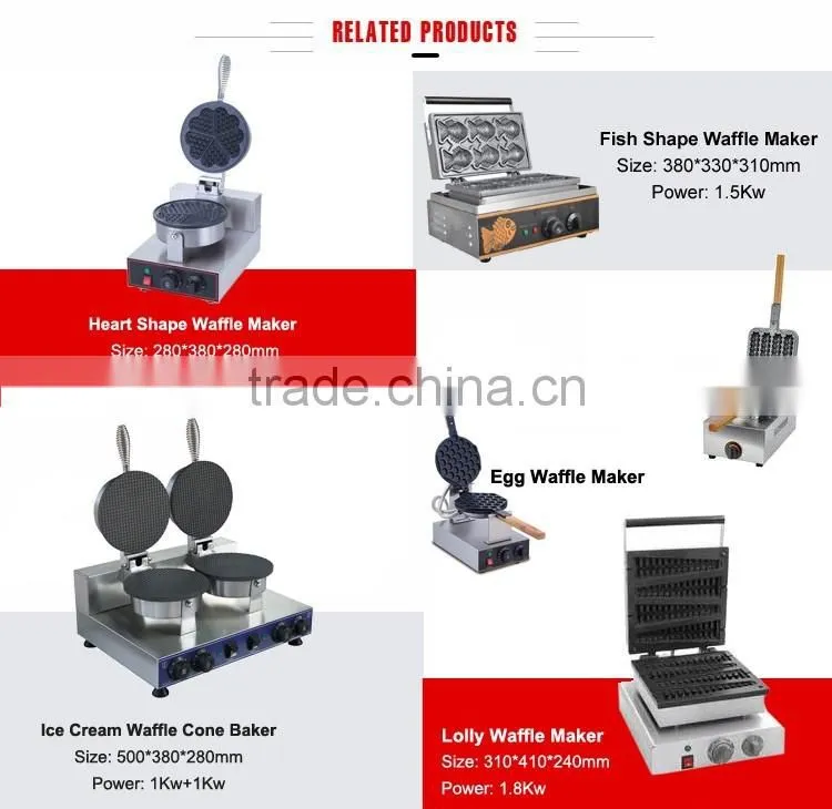 Snack Equipment Commercial Electric Belgian Waffle Making Machine Price