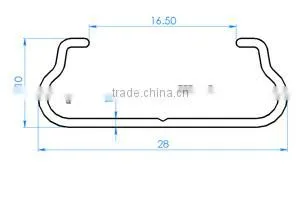 galvanized steel sheet lock channel
