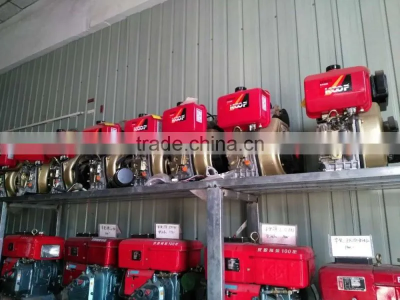JD300 diesel engine high quality JD300 single cylinder diesel engine with radiator