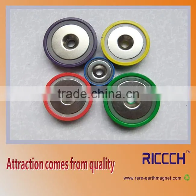 Colorful high quality Strong Wall Mount round base Magnet