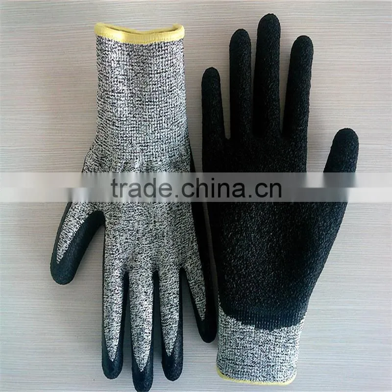 Chinese latex coated gloves