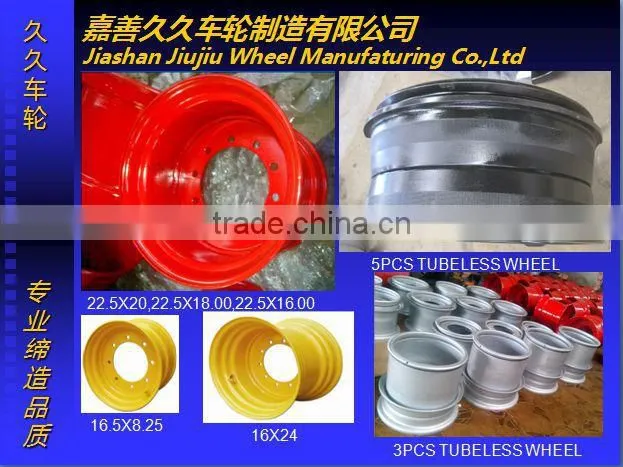 3.50-8 Jiujiu forklift steel wheel rim without disc