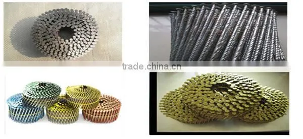 copper flat head coil nails