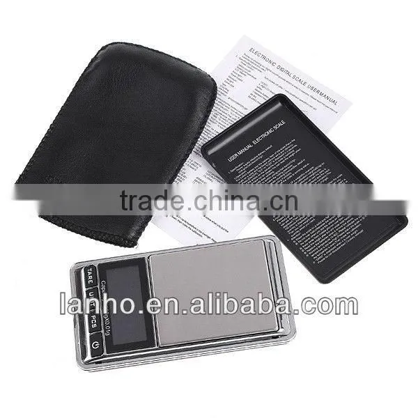 Mini 200g 0.01g Digital Jewelry Scale Weight Electronic Pocket + Carrying Pouch
