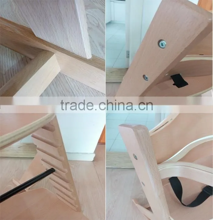 EN14988 Beech wood multifunctional baby high chair 3 in 1 high chair baby feeding
