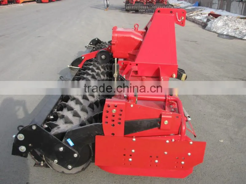 Tractor PTO driven power harrow with high efficiency