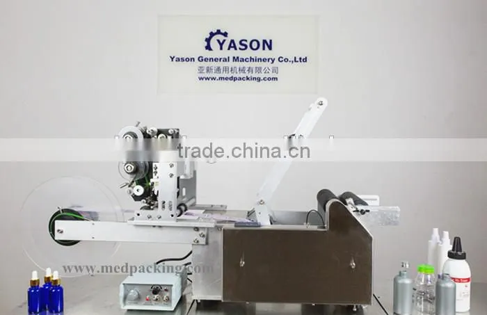 Semi-auto Round Bottle Labeling Machine Labeller with Date Coding Printer