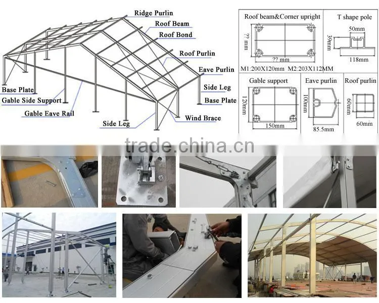 Good quality 10m span width China event tents