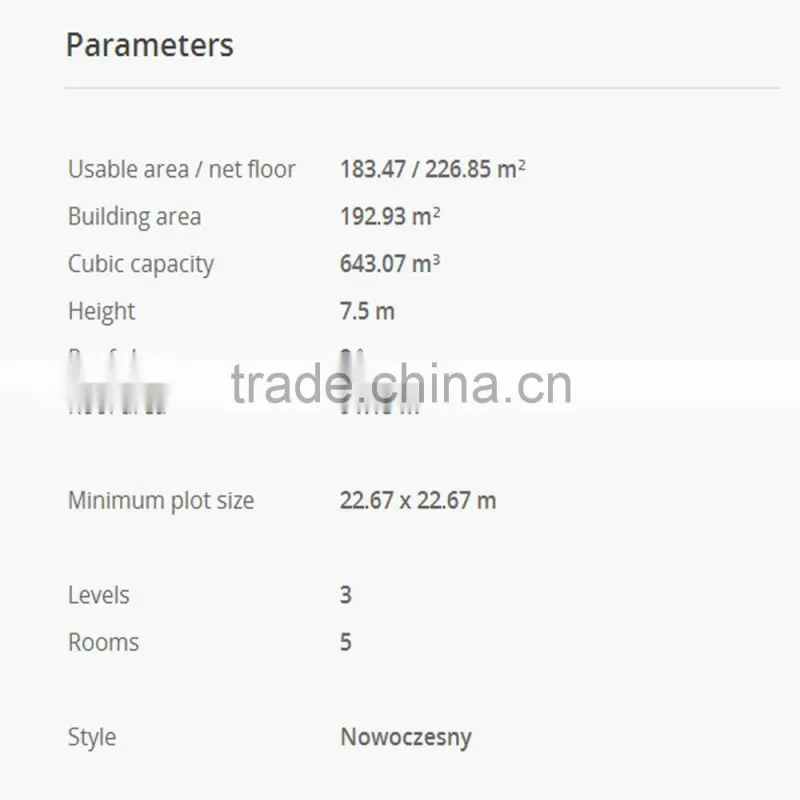 Low Cost Light Steel Prefabricated Residence for Sale