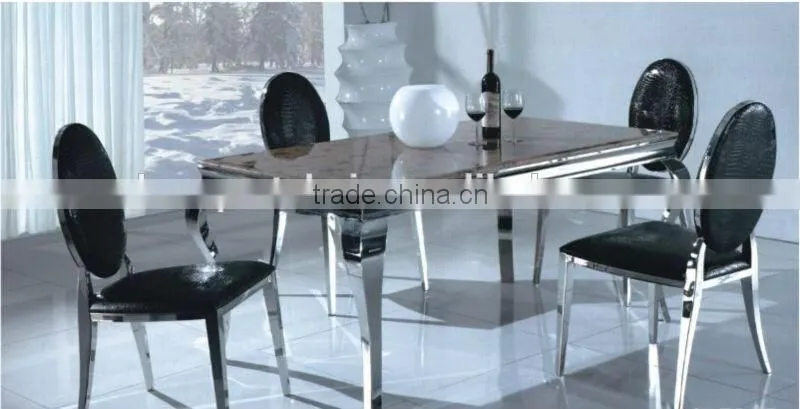 Luxury living room Furniture stainless steel chairs