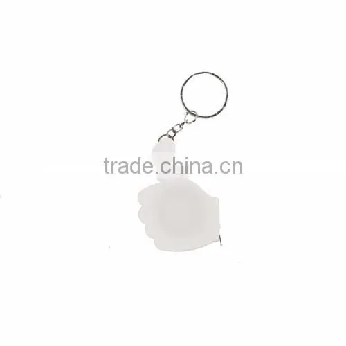 1 mt measuring tape with keyring as promotional