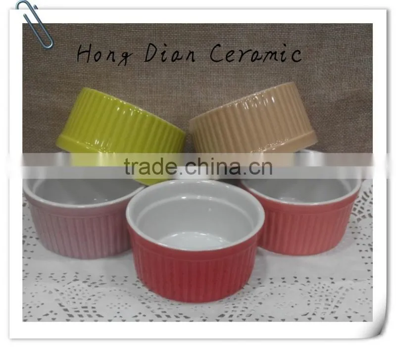 ceramic tableware white porcelain ramekin,Factory direct wholesale RAMEKIN W/STRAIGHT WAVY