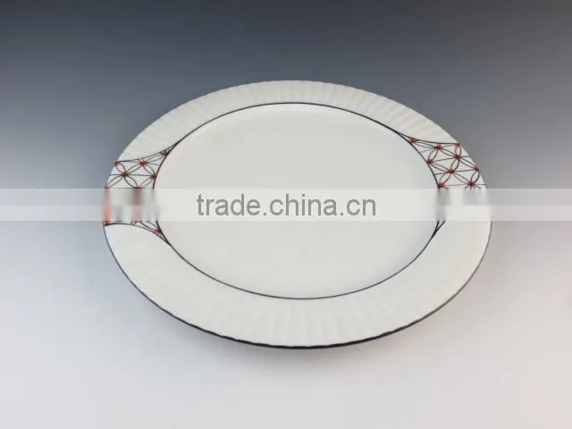 ceramic eco-friendly durable dinner ware type dinner set with decal