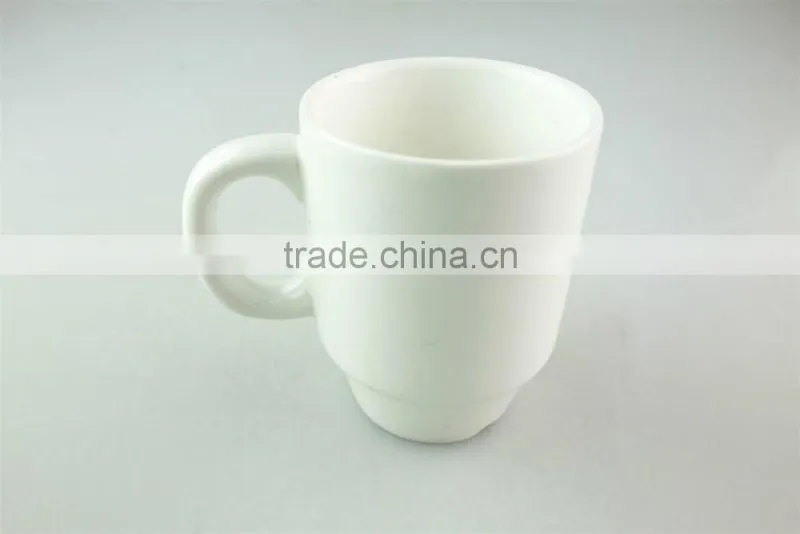 stock porcelain white mug with handle and wholesell price