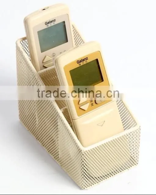 Modern Fancy Metal Mesh Wire Office Stationery Desk Organizer/Desk Storage With Drawer