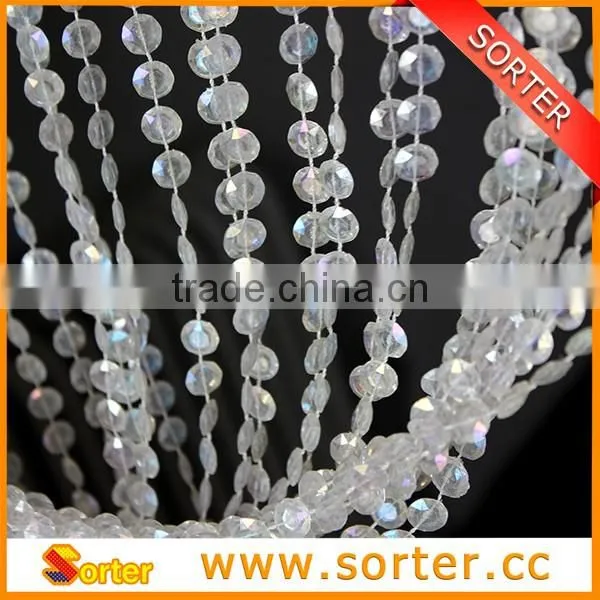 best selling hanging plastic beaded string hang birthday party decoration