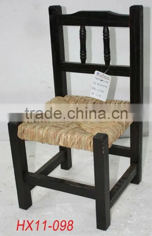Vintage wooden seat stool for children