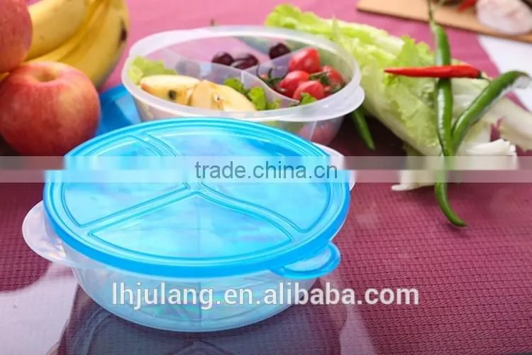 BPA-Free Plastic lunch box with 3 compartments
