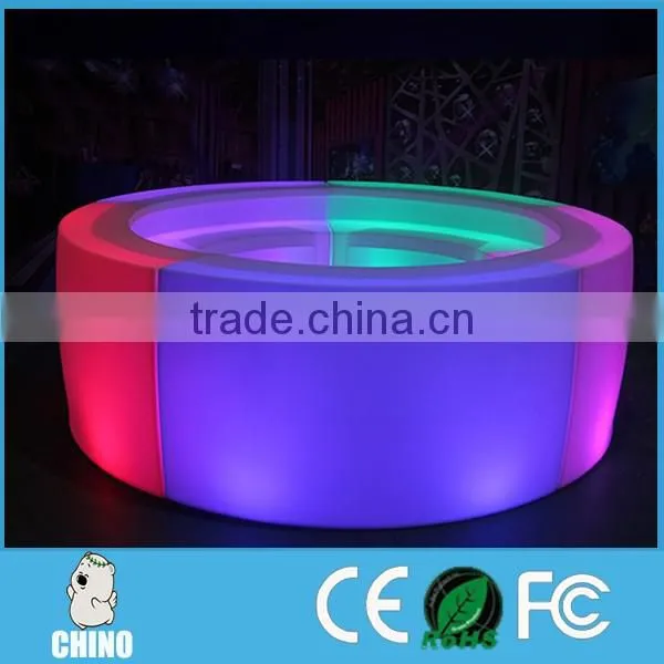 Hotel Reception banquet Led bar counter RGB colors