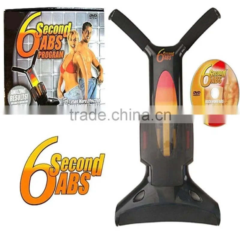 6 SECOND ABS ABDOMINAL TRAINER EXERCISER STOMACH CRUNCH TONING WITH FREE DVD H0087
