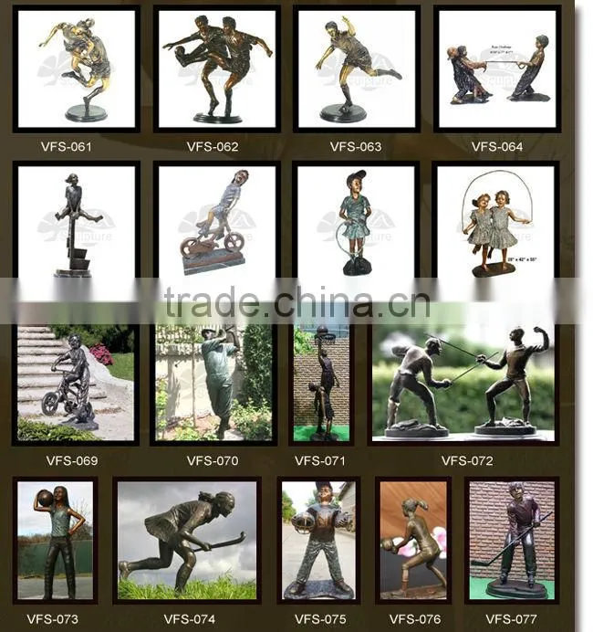 high quality monkey golfing statue