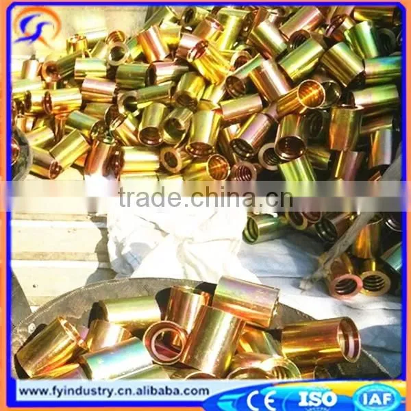 Discount,CNC Manufacture Carbon Steel Hydraulic Hose Female Ferrule FY 01400