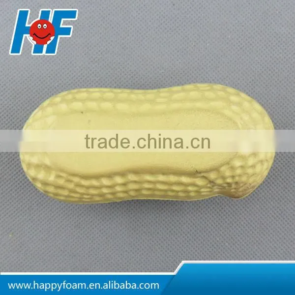 pu peanut shape antistress for promotional gifts