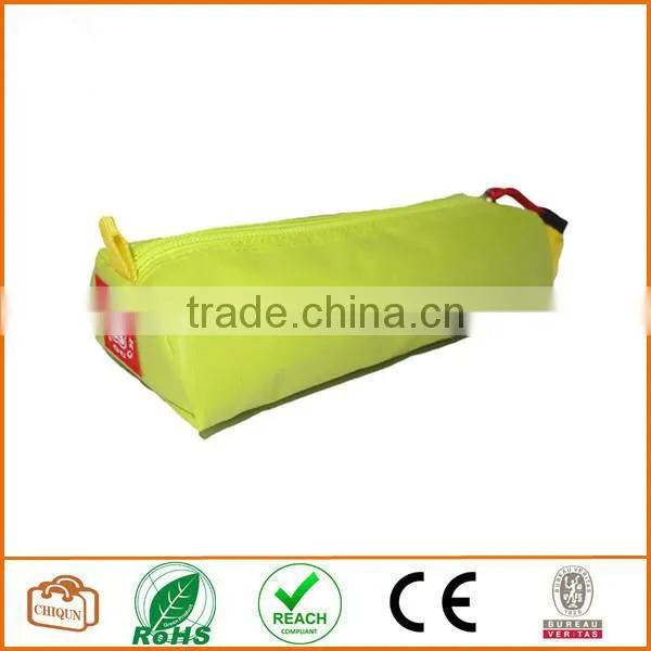 Tarpaulin Name Tag Small Pencil Case Pouch (Lime Green)
