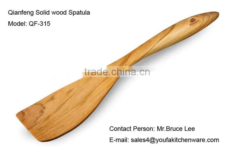 QianFeng Good Grip Wooden Spatula/Turner, Model: QF-315