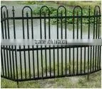 Aluminum Garden Fence Backyard Fence Gate