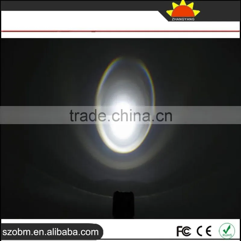 Wholesale OEM Q5 LED mini 3w police Zoomable flashlight with 14500 batteiy and charger