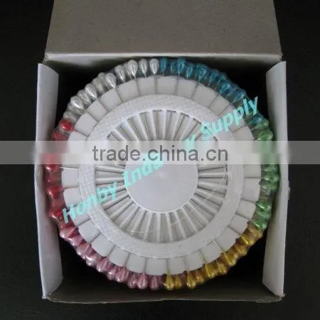 Wholesale 55mm pearl colors teardrop plastic corsage pin