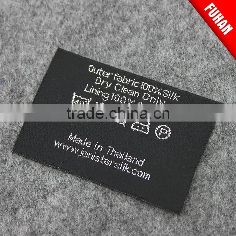 high quality woven label to stick on garmets