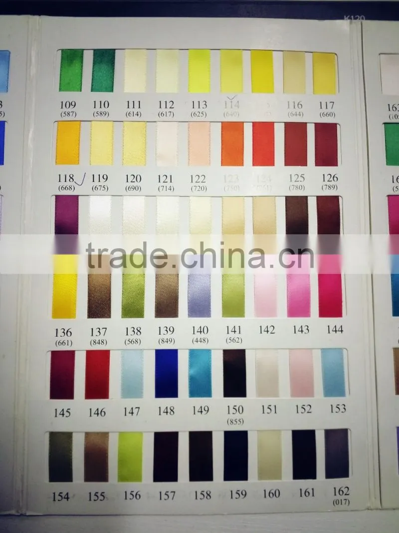 Custom high quality satin ribbon for gift decoration