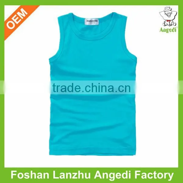 Summer Knitted Soft Fabric Kids Sports Wear tank top