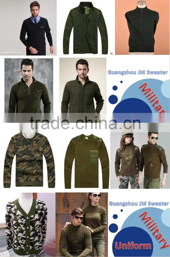 Fashion Design Custom Logo Mens Military Uniforms Olive Green Jacket