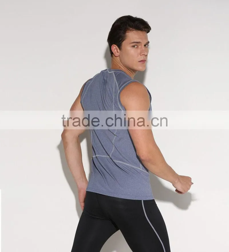 Hot Sale Vest Singlet Custom Embroidered Sportswear Body Building Tank Top Men